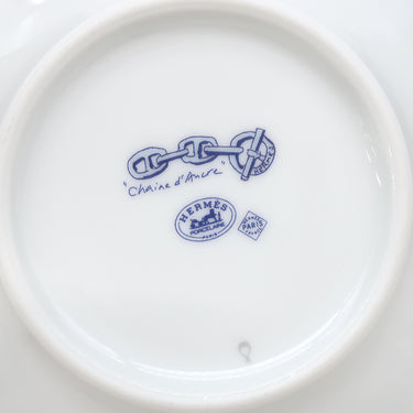 エルメス HERMES シェーヌダンクル モーニングカップ＆ソーサー オーシャンブルー 磁器 食器 コーヒーカップ ティーカップ ポーセリン