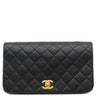 シャネル CHANEL マトラッセ フルフラップ ブラック ラムスキン ショルダーバッグ ゴールド金具 黒 チェーンショルダ― ココマーク