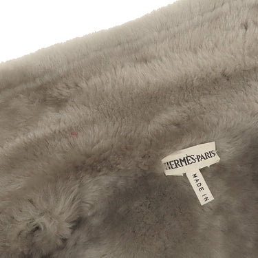 エルメス HERMES マルジェラ期 ムートン ブラウン ラムスキン 13198 コート 茶 グレージュ