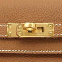 エルメス HERMES ケリー25 内縫い ゴールド トゴ 2WAYバッグ ゴールド金具 新品 未使用 茶 ショルダー 新刻印