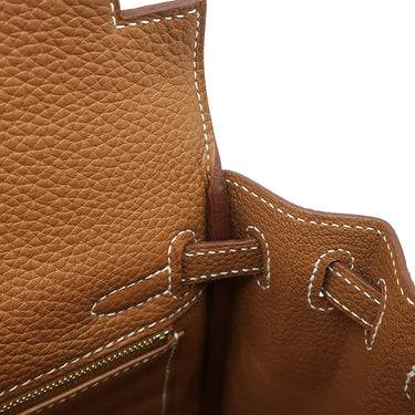 エルメス HERMES ケリー25 内縫い ゴールド トゴ 2WAYバッグ ゴールド金具 新品 未使用 茶 ショルダー 新刻印