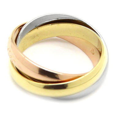 カルティエ Cartier トリニティ クラシック ホワイトゴールドXイエローゴールドXピンクゴールド K18WG K18YG K18PG #51(JP11) リング 指輪 3連 3カラー 10号