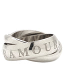 カルティエ Cartier トリニティ 1998年クリスマス限定 ホワイトゴールド K18WG #47(JP7) リング 指輪 3連 6.5号