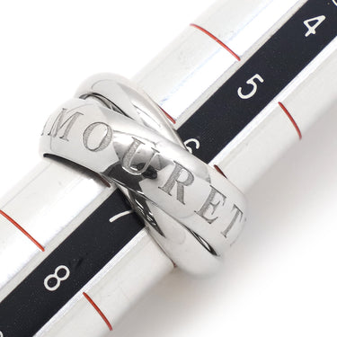 カルティエ Cartier トリニティ 1998年クリスマス限定 ホワイトゴールド K18WG #47(JP7) リング 指輪 3連 6.5号