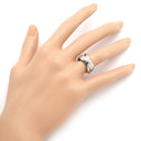 カルティエ Cartier トリニティ 1998年クリスマス限定 ホワイトゴールド K18WG #47(JP7) リング 指輪 3連 6.5号