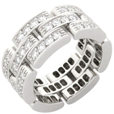 カルティエ Cartier マイヨンパンテール 3連 フルダイヤ N4111748 ホワイトゴールド K18WG ダイヤモンド #48(JP8) リング 指輪 750WG 18K 7号