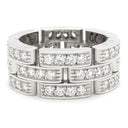 カルティエ Cartier マイヨンパンテール 3連 フルダイヤ N4111748 ホワイトゴールド K18WG ダイヤモンド #48(JP8) リング 指輪 750WG 18K 7号