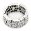 カルティエ Cartier マイヨンパンテール 3連 フルダイヤ N4111748 ホワイトゴールド K18WG ダイヤモンド #48(JP8) リング 指輪 750WG 18K 7号