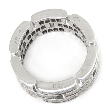 カルティエ Cartier マイヨンパンテール 3連 フルダイヤ N4111748 ホワイトゴールド K18WG ダイヤモンド #48(JP8) リング 指輪 750WG 18K 7号