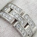 カルティエ Cartier マイヨンパンテール 3連 フルダイヤ N4111748 ホワイトゴールド K18WG ダイヤモンド #48(JP8) リング 指輪 750WG 18K 7号
