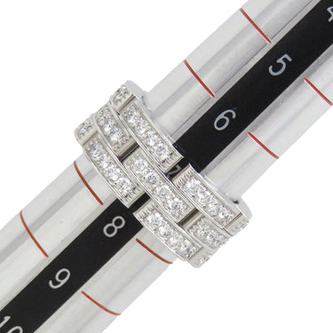 カルティエ Cartier マイヨンパンテール 3連 フルダイヤ N4111748 ホワイトゴールド K18WG ダイヤモンド #48(JP8) リング 指輪 750WG 18K 7号