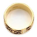 ヤーネス YANES クロスモチーフ K18YG エナメル リング 指輪 K18YG×エナメル レッド 11号