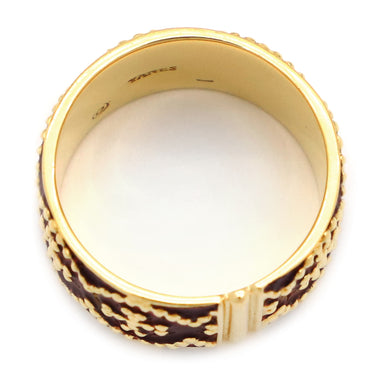 ヤーネス YANES クロスモチーフ K18YG エナメル リング 指輪 K18YG×エナメル レッド 11号