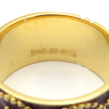 ヤーネス YANES クロスモチーフ K18YG エナメル リング 指輪 K18YG×エナメル レッド 11号