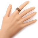 ヤーネス YANES クロスモチーフ K18YG エナメル リング 指輪 K18YG×エナメル レッド 11号