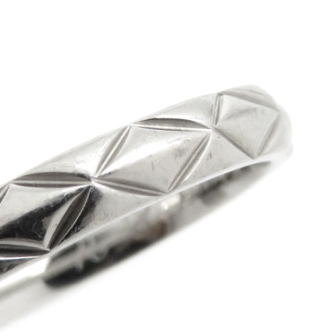 シャネル CHANEL マトラッセ プラチナシルバー Pt950 純正ダイヤモンド #46(JP6) リング 指輪 純正ダイヤ 3P 6号