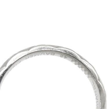 シャネル CHANEL マトラッセ プラチナシルバー Pt950 純正ダイヤモンド #46(JP6) リング 指輪 純正ダイヤ 3P 6号