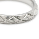 シャネル CHANEL マトラッセ プラチナシルバー Pt950 純正ダイヤモンド #46(JP6) リング 指輪 純正ダイヤ 3P 6号