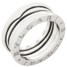 ブルガリ BVLGARI ビーゼロワン B-zero1 2バンドリング ホワイトゴールド K18WG #48(JP8) リング 指輪 750 18金 7.5号