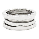 ブルガリ BVLGARI ビーゼロワン B-zero1 2バンドリング ホワイトゴールド K18WG #48(JP8) リング 指輪 750 18金 7.5号