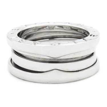 ブルガリ BVLGARI ビーゼロワン B-zero1 2バンドリング ホワイトゴールド K18WG #48(JP8) リング 指輪 750 18金 7.5号