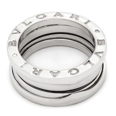 ブルガリ BVLGARI ビーゼロワン B-zero1 2バンドリング ホワイトゴールド K18WG #48(JP8) リング 指輪 750 18金 7.5号