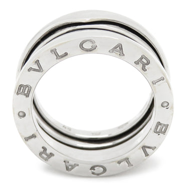 ブルガリ BVLGARI ビーゼロワン B-zero1 2バンドリング ホワイトゴールド K18WG #48(JP8) リング 指輪 750 18金 7.5号