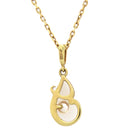 ミキモト MIKIMOTO パールネックレス イエローゴールド×パールホワイト K18YG パール ネックレス MIKIMOTO 1P 一粒 真珠 18K 18金 Au750