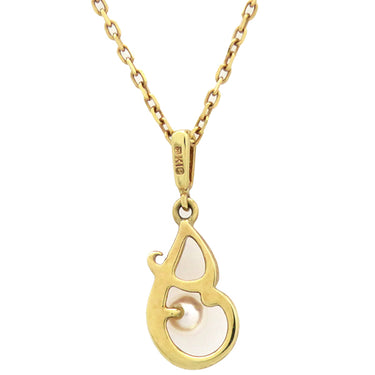 ミキモト MIKIMOTO パールネックレス イエローゴールド×パールホワイト K18YG パール ネックレス MIKIMOTO 1P 一粒 真珠 18K 18金 Au750