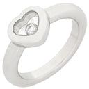 ショパール CHOPARD ハッピーダイヤモンド アイコン 82/2889-20 ホワイトゴールド K18WG ダイヤモンド リング 指輪 750 18K ムービングダイヤ 1P ハート 10号