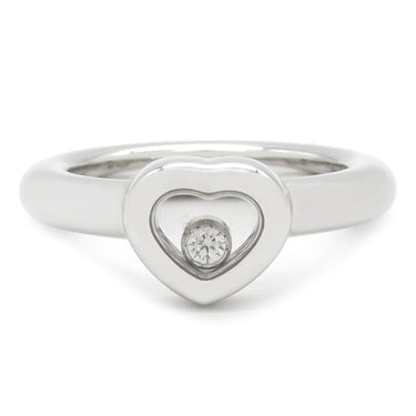 ショパール CHOPARD ハッピーダイヤモンド アイコン 82/2889-20 ホワイトゴールド K18WG ダイヤモンド リング 指輪 750 18K ムービングダイヤ 1P ハート 10号