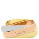 カルティエ Cartier トリニティ クッション リング クラシック ホワイトゴールドXイエローゴールドXピンクゴールド K18WG K18YG K18PG #50(JP10) リング 指輪 3連 3カラー 8号