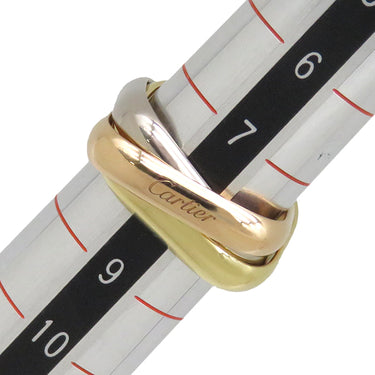 カルティエ Cartier トリニティ クッション リング クラシック ホワイトゴールドXイエローゴールドXピンクゴールド K18WG K18YG K18PG #50(JP10) リング 指輪 3連 3カラー 8号