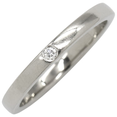 カルティエ Cartier リング ワンポンドダイヤ プラチナシルバー Pt950 ダイヤモンド #48(JP8) リング 指輪 Pt950 プラチナ 1pダイヤ 8号