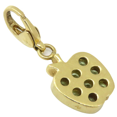 ポンテヴェキオ Ponte Vecchio イエローゴールド K18WG ペリドット ペンダントトップ チャーム ペリドット リンゴモチーフ 18K 18金 Au750