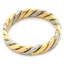 クリスチャン・ディオール Christian Dior 3カラー ツイストリング イエローゴールド×ピンクゴールド×ホワイトゴールド K18YG K18PG K18WG リング 指輪 750 18K   10号