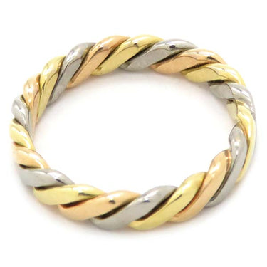 クリスチャン・ディオール Christian Dior 3カラー ツイストリング イエローゴールド×ピンクゴールド×ホワイトゴールド K18YG K18PG K18WG リング 指輪 750 18K   10号