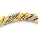 クリスチャン・ディオール Christian Dior 3カラー ツイストリング イエローゴールド×ピンクゴールド×ホワイトゴールド K18YG K18PG K18WG リング 指輪 750 18K   10号