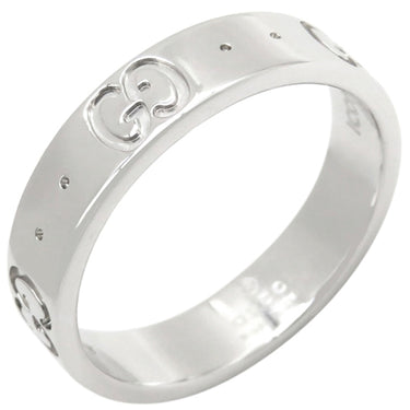 グッチ GUCCI アイコン スリム 660070 ホワイトゴールド K18WG #8 リング 指輪 Au750 750 18K 7.5号