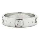 グッチ GUCCI アイコン スリム 660070 ホワイトゴールド K18WG #8 リング 指輪 Au750 750 18K 7.5号
