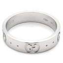 グッチ GUCCI アイコン スリム 660070 ホワイトゴールド K18WG #8 リング 指輪 Au750 750 18K 7.5号