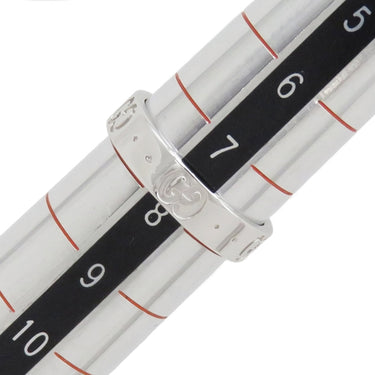 グッチ GUCCI アイコン スリム 660070 ホワイトゴールド K18WG #8 リング 指輪 Au750 750 18K 7.5号