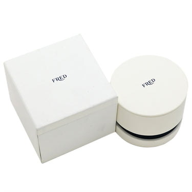 フレッド FRED フォース10 LM シルバー×ホワイトゴールド K18WG ステンレスケーブル ダイヤモンド ブレスレット Au750 18K×SS ダイヤ 2連 二重 ワイヤー ケーブル