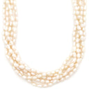 TASAKI TASAKI 淡水パールネックレス 5連 パールホワイト×シルバー シルバー パール ネックレス シルバー