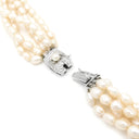 TASAKI TASAKI 淡水パールネックレス 5連 パールホワイト×シルバー シルバー パール ネックレス シルバー