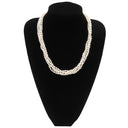 TASAKI TASAKI 淡水パールネックレス 5連 パールホワイト×シルバー シルバー パール ネックレス シルバー