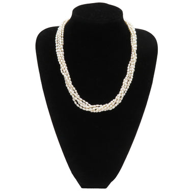 TASAKI TASAKI 淡水パールネックレス 5連 パールホワイト×シルバー シルバー パール ネックレス シルバー