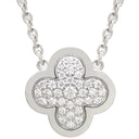 ヴァンクリーフアーペル Van Cleef & Arpels ピュア アルハンブラ ダイヤ ホワイトゴールド K18WG ダイヤモンド ネックレス Au750