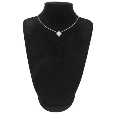 ヴァンクリーフアーペル Van Cleef & Arpels ピュア アルハンブラ ダイヤ ホワイトゴールド K18WG ダイヤモンド ネックレス Au750