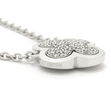 ヴァンクリーフアーペル Van Cleef & Arpels ピュア アルハンブラ ダイヤ ホワイトゴールド K18WG ダイヤモンド ネックレス Au750